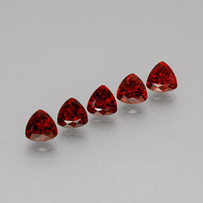 2.91 ct Red Spinel Stone, Natural Spinel in Trillion Facet Shape for Sale
