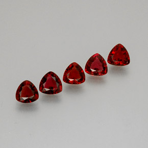 2.39 ct Red Spinel Gemstone, Spinel Gem in Trillion Facet Shape for Sale.