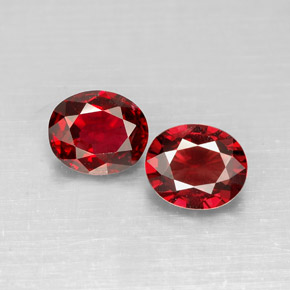 1.45 ct Red Spinel Gemstone, Spinel Gem in Oval Facet Shape for Sale.