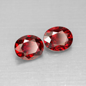 1.45 ct Red Spinel Stone, Natural Spinel in Oval Facet Shape for Sale
