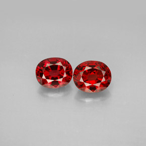1.62 ct Red Spinel Gemstone, Spinel Gem in Oval Facet Shape for Sale.