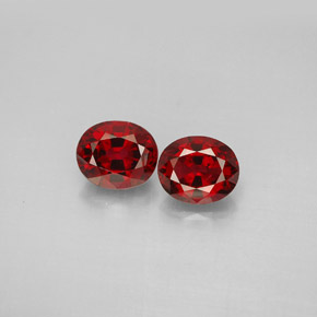 1.67 ct Red Spinel Gemstone, Spinel Gem in Oval Facet Shape for Sale.