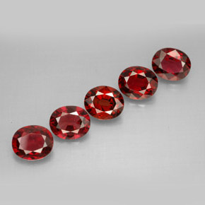 3.68 ct Red Spinel Stone, Natural Spinel in Oval Facet Shape for Sale