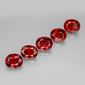 3.90 ct Red Spinel Stone, Natural Spinel in Oval Facet Shape for Sale