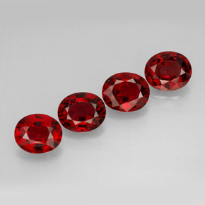 2.91 ct Red Spinel Stone, Natural Spinel in Oval Facet Shape for Sale
