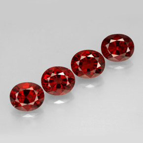 3.49 ct Red Spinel Stone, Natural Spinel in Oval Facet Shape for Sale
