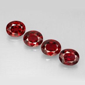 3.23 ct Red Spinel Gemstone, Spinel Gem in Oval Facet Shape for Sale.
