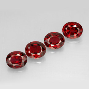 3.23 ct Red Spinel Stone, Natural Spinel in Oval Facet Shape for Sale