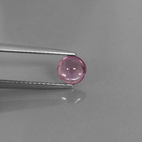 0.75 ct Pink Spinel Stone, Natural Spinel in Round Cabochon Shape for Sale