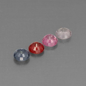 Spinel Gemstone in 5 mm (calibrated) Size for Sale, Spinel Stone in Multicolor Color
