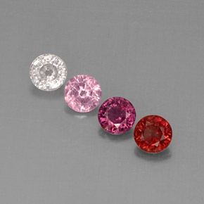 2.36 ct Multicolor Spinel Stone, Natural Spinel in Round Facet Shape for Sale