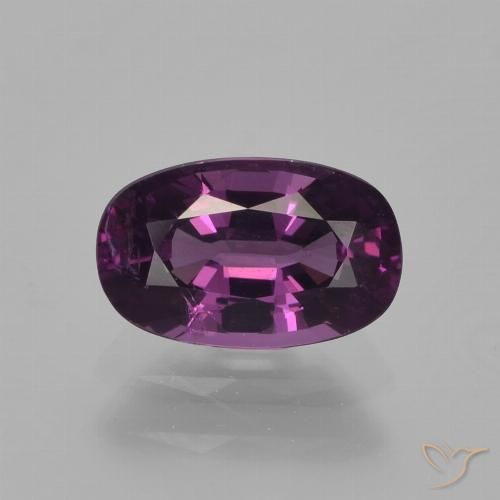 Темно-пурпурный Шпинель Камень - 1.1ct Фасетный Овал (ID: 292469)