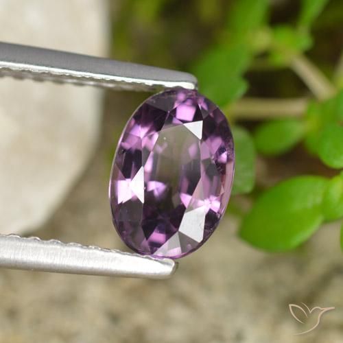 1.11 ct Purple Spinel Stone, Natural Spinel in Oval Facet Shape for Sale