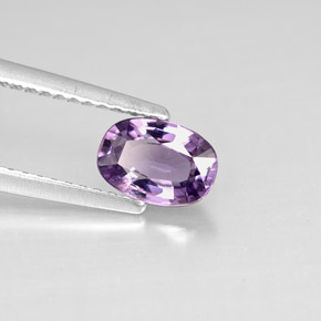 0.87 ct Purple Spinel Stone, Natural Spinel in Oval Facet Shape for Sale