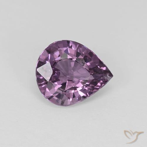 1.15 ct Purple Spinel, 7.3 x 6.2 mm Pear Cut From Tanzania, Photo A