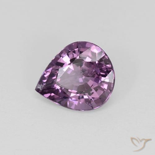 1.15 ct Purple Spinel Stone, Natural Spinel in Pear Facet Shape for Sale