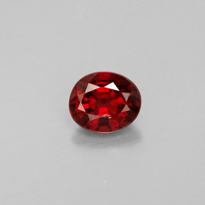 0.67 ct Red Spinel Gemstone, Spinel Gem in Oval Facet Shape for Sale.
