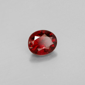 0.67 ct Red Spinel Stone, Natural Spinel in Oval Facet Shape for Sale