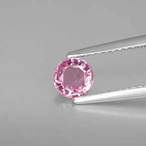 0.59 ct Pink Spinel Gemstone, Spinel Gem in Round Facet Shape for Sale.