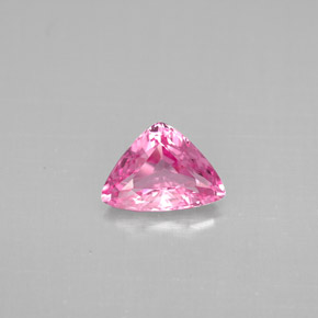 0.86 ct Pink Spinel Gemstone, Spinel Gem in Trillion Facet Shape for Sale.