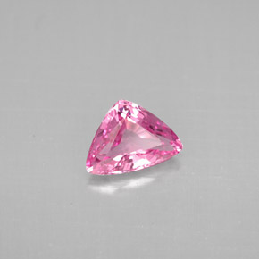 0.86 ct Pink Spinel Stone, Natural Spinel in Trillion Facet Shape for Sale