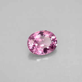 1.12 ct Pink Spinel Stone, Natural Spinel in Oval Facet Shape for Sale
