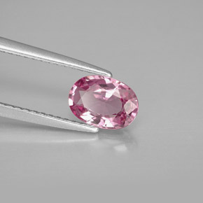0.99 ct Pink Spinel Stone, Natural Spinel in Oval Facet Shape for Sale