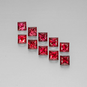 2.67 ct Orange Spinel Gemstone, Spinel Gem in Princess-Cut Shape for Sale.