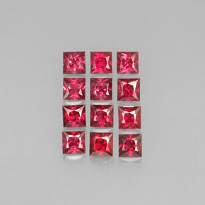 1.95 ct Orange Spinel Gemstone, Spinel Gem in Princess-Cut Shape for Sale.