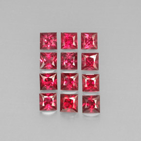 1.95 ct Orange Spinel Stone, Natural Spinel in Princess-Cut Shape for Sale
