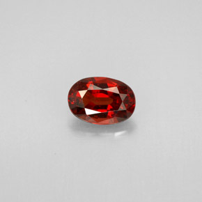 0.75 ct Red Spinel Gemstone, Spinel Gem in Oval Facet Shape for Sale.