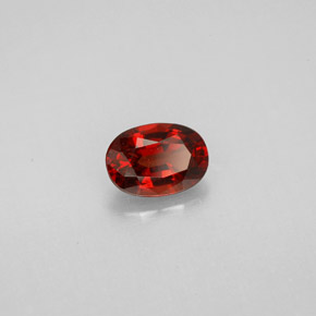 0.75 ct Red Spinel Stone, Natural Spinel in Oval Facet Shape for Sale