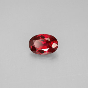 0.64 ct Red Spinel Stone, Natural Spinel in Oval Facet Shape for Sale