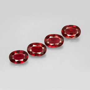 2.53 ct Red Spinel Stone, Natural Spinel in Oval Facet Shape for Sale