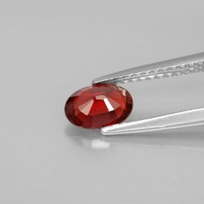 Spinel Gemstone in 6.6 x 4.7 mm Size for Sale, Spinel Stone in Deep Red Color