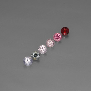 1.02 ct Multicolor Spinel Stone, Natural Spinel in Diamond-Cut Shape for Sale