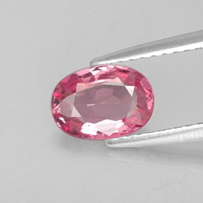 0.98 ct Pink Spinel Gemstone, Spinel Gem in Oval Facet Shape for Sale.