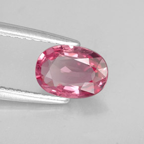 0.98 ct Pink Spinel Stone, Natural Spinel in Oval Facet Shape for Sale