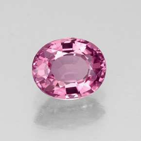0.87 ct Pink Spinel Stone, Natural Spinel in Oval Facet Shape for Sale