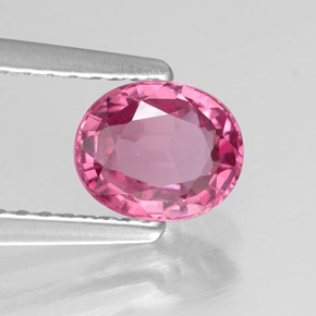 0.84 ct Pink Spinel Stone, Natural Spinel in Oval Facet Shape for Sale