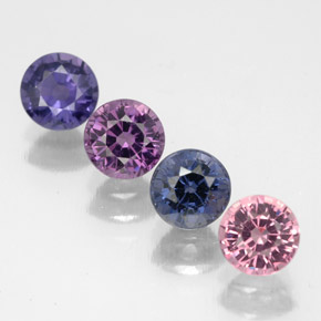 2.32 ct Multicolor Spinel Gemstone, Spinel Gem in Round Facet Shape for Sale.