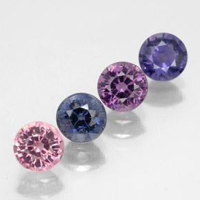 2.32 ct Multicolor Spinel Stone, Natural Spinel in Round Facet Shape for Sale