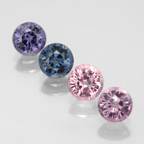 2.10 ct Multicolor Spinel Gemstone, Spinel Gem in Round Facet Shape for Sale.