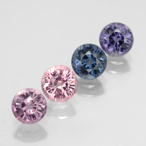 2.10 ct Multicolor Spinel Stone, Natural Spinel in Round Facet Shape for Sale