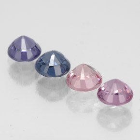 Spinel Gemstone in 4.7 mm Size for Sale, Spinel Stone in Multicolor Color