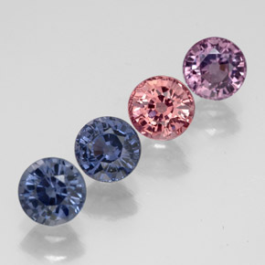 2.32 ct Multicolor Spinel Stone, Natural Spinel in Round Facet Shape for Sale