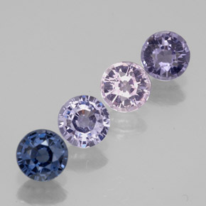1.42 ctw Multicolor Spinel Stones, Natural Spinel in Round Facet Shape for Sale