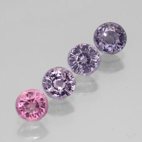 1.26 ct Multicolor Spinel Stone, Natural Spinel in Round Facet Shape for Sale