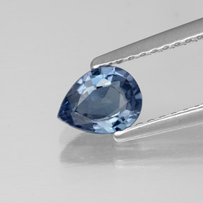 0.58 ct Blue Spinel Gemstone, Spinel Gem in Pear Facet Shape for Sale.