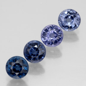 1.38 ct Multicolor Spinel Stone, Natural Spinel in Round Facet Shape for Sale